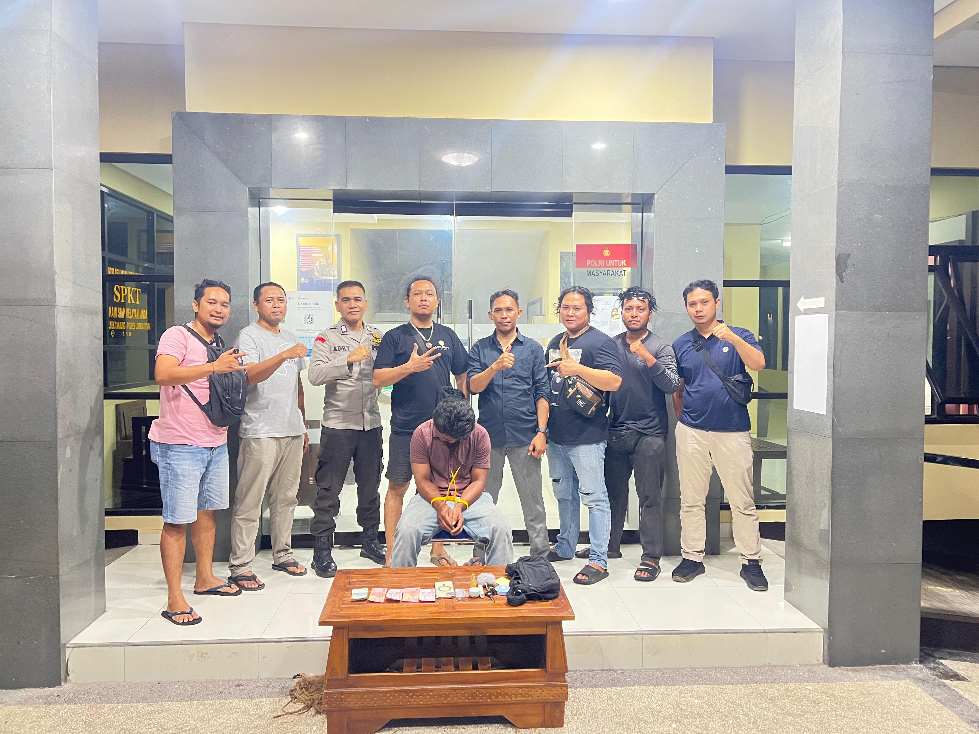 Team Puma Polres Lombok Utara Bekuk Pelaku Pencurian di RSUD, Sempat Buang Barang Bukti di Sawah